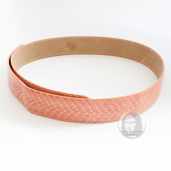 Christopher Ross Butterfly Belt Buckle Massive 8in L with Snakeskin Strap 1980s - Picture 14 of 16